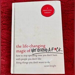 The Life-Changing Magic of Not Giving a F*ck Book. Add some humor to your life🤣